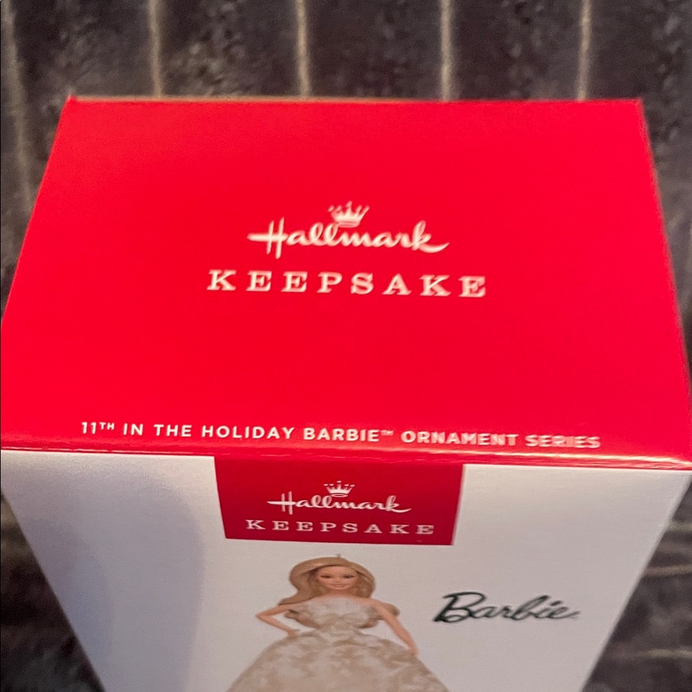 Hallmark Keepsake Barbie Ornament in Cream and Gold - Picture 5 of 5